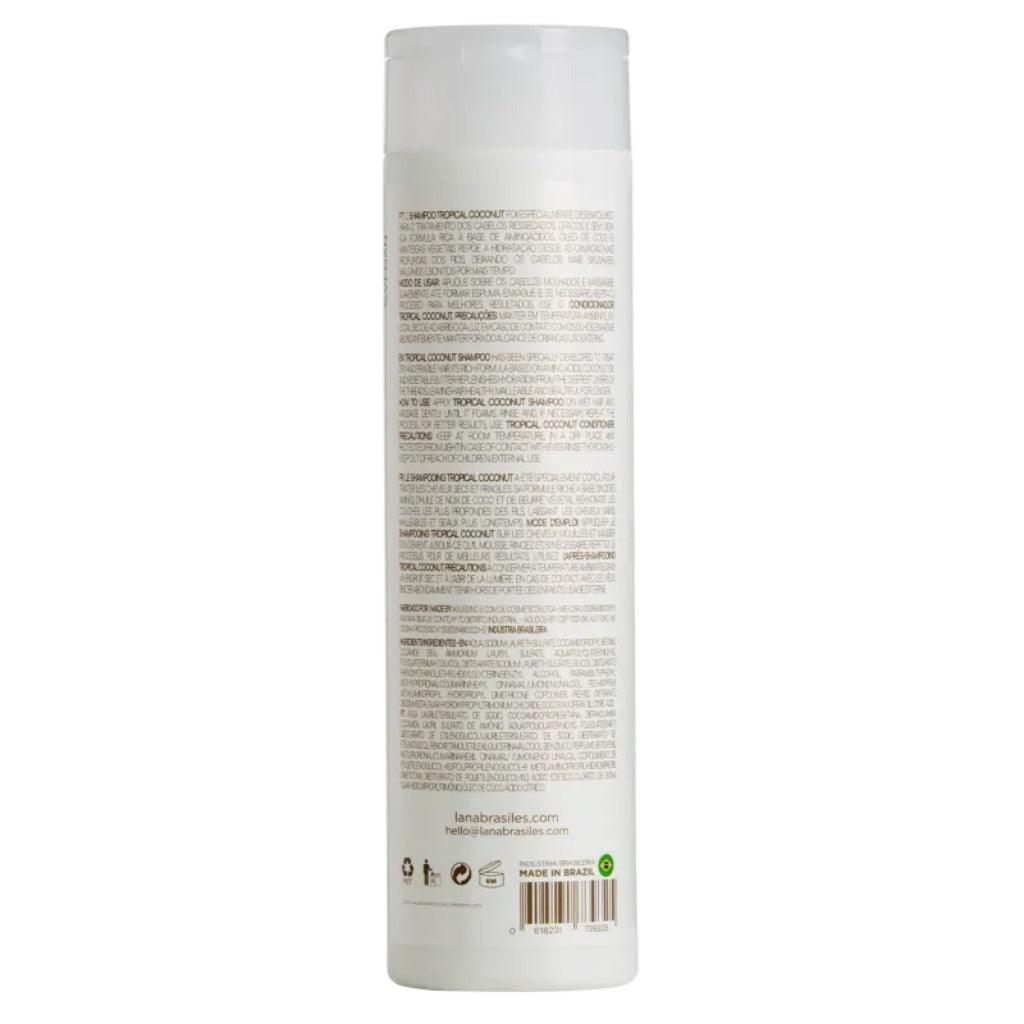 Shampoo Tropical Coconut - 250ml - lanabrasiles.com.br