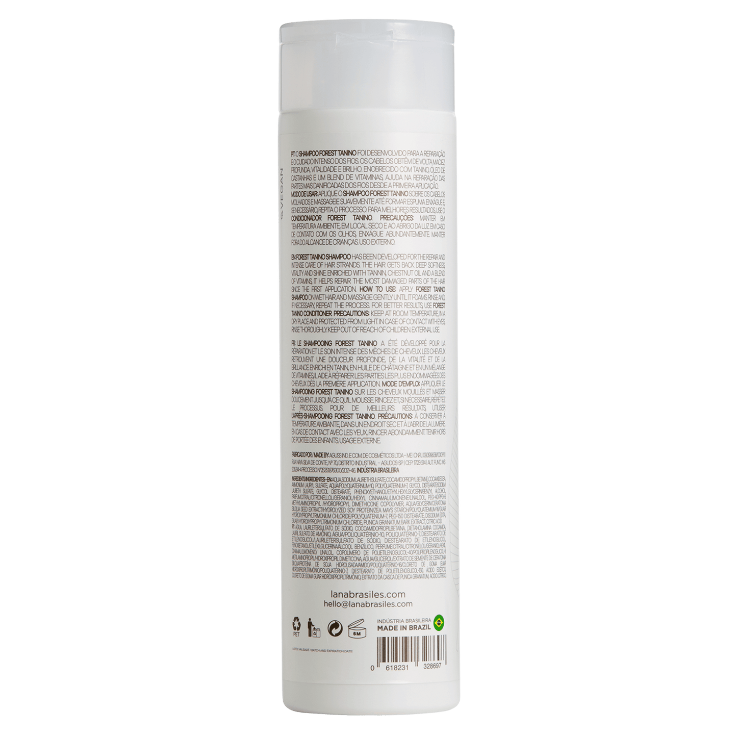 Shampoo Forest Tanino - 250ml - lanabrasiles.com.br