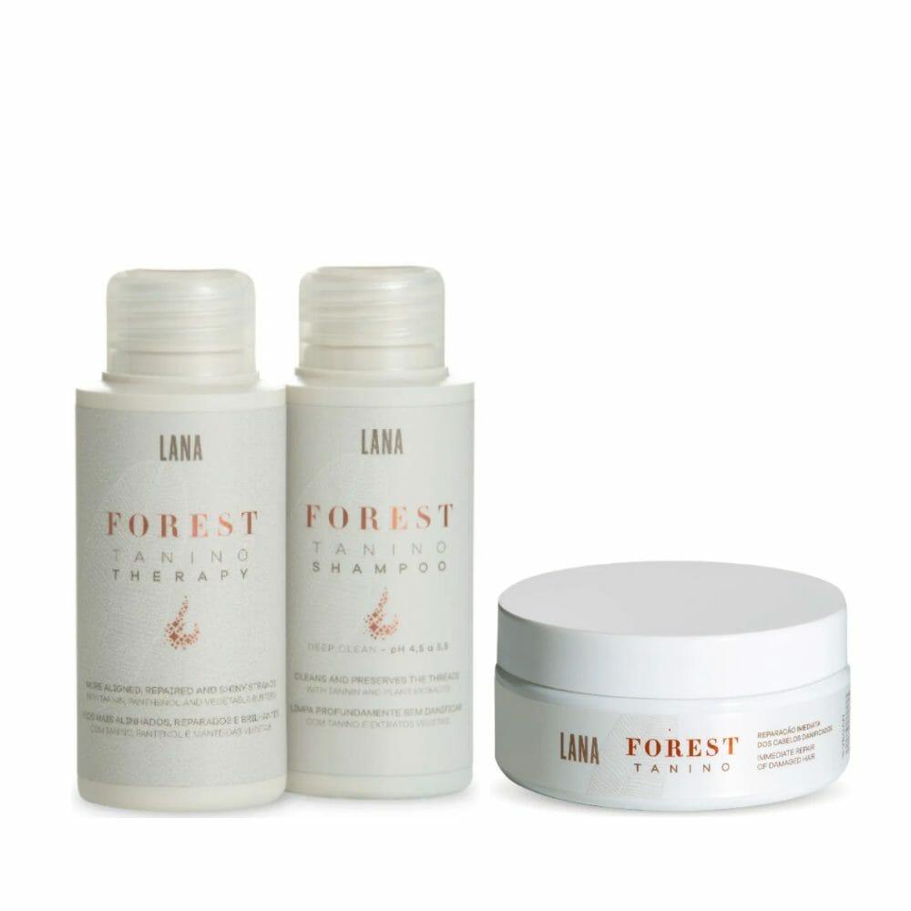 Forest Tanino Passo 1 e 2 Sem Formol 100ml + Máscara de Reparação - 200g - lanabrasiles.com.br