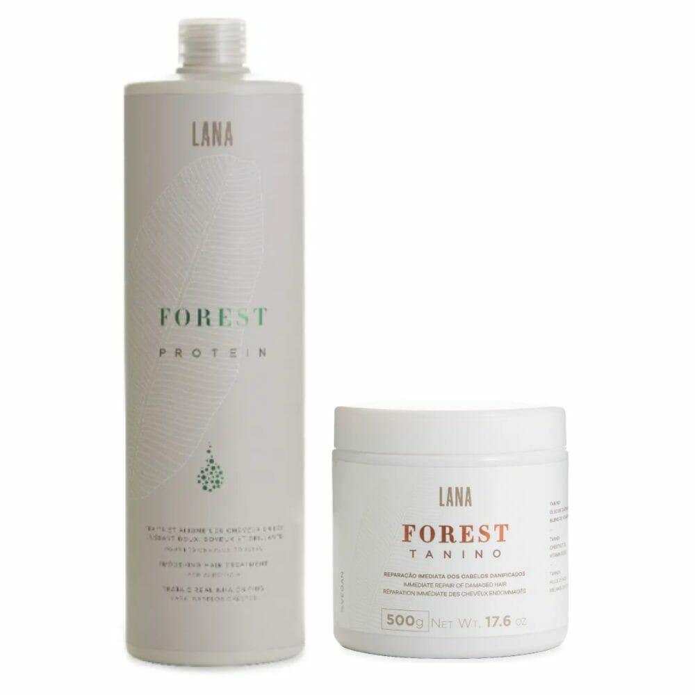 Tratamento Anti Frizz Forest Protein Sem Formol - 1L + Máscara Forest Tanino – 500g - lanabrasiles.com.br