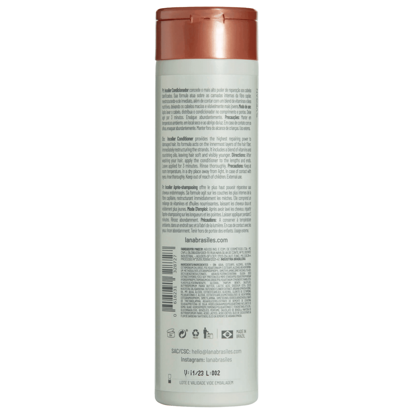 Condicionador Inceller - 250ml - lanabrasiles.com.br