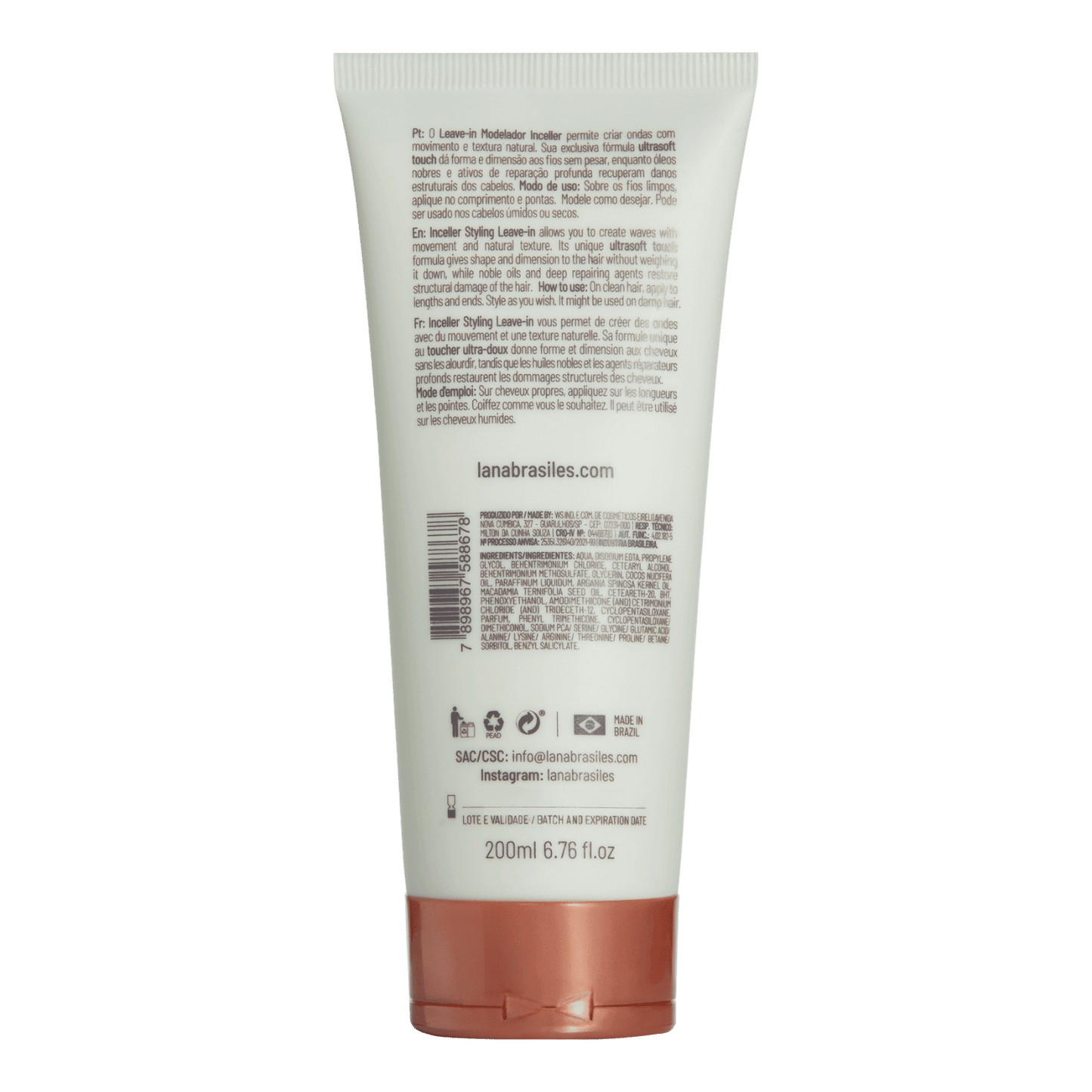 Inceller Leave-In Modelador - 200ml - lanabrasiles.com.br