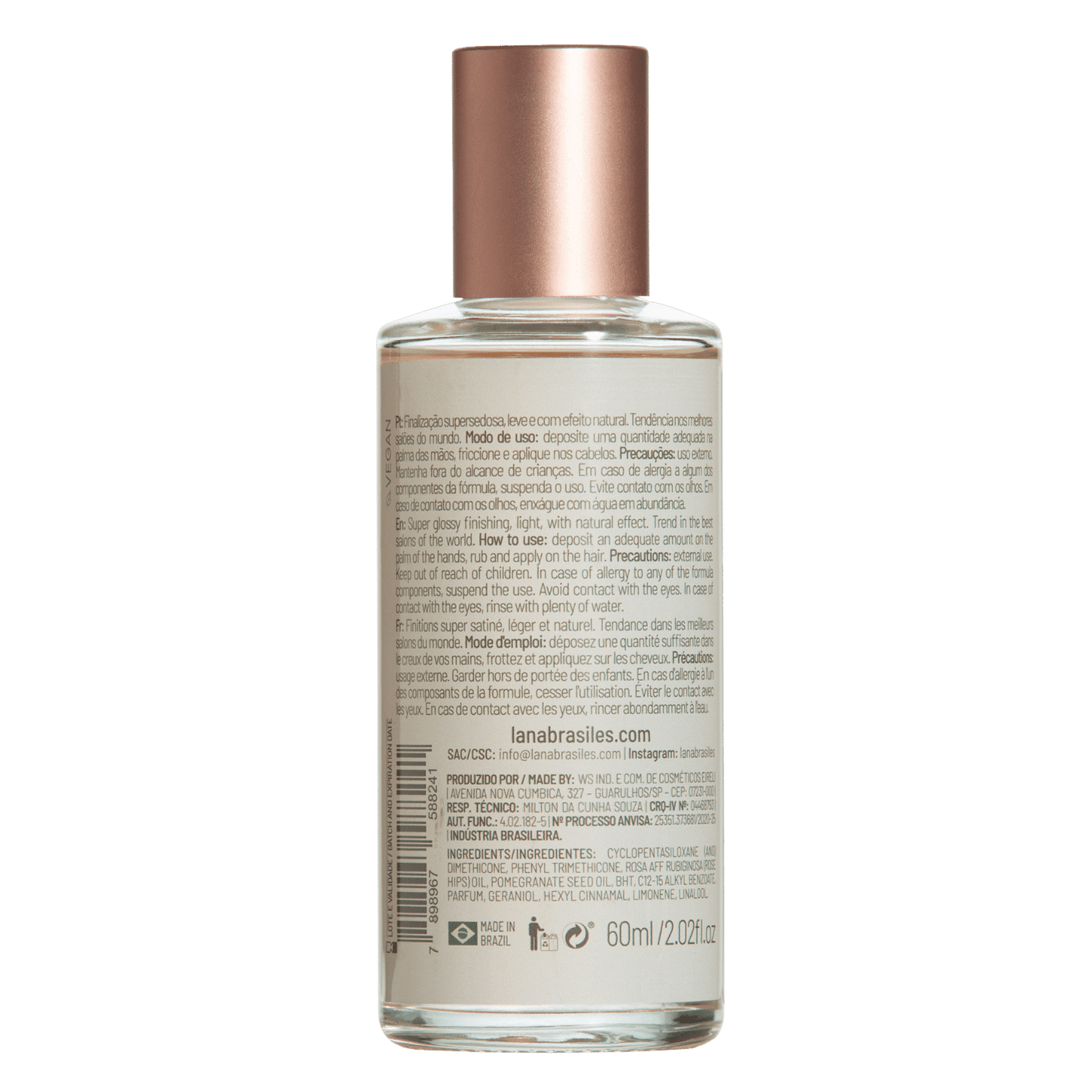 Inceller Óleo Finalizador Contemporâneo - 60ml - lanabrasiles.com.br