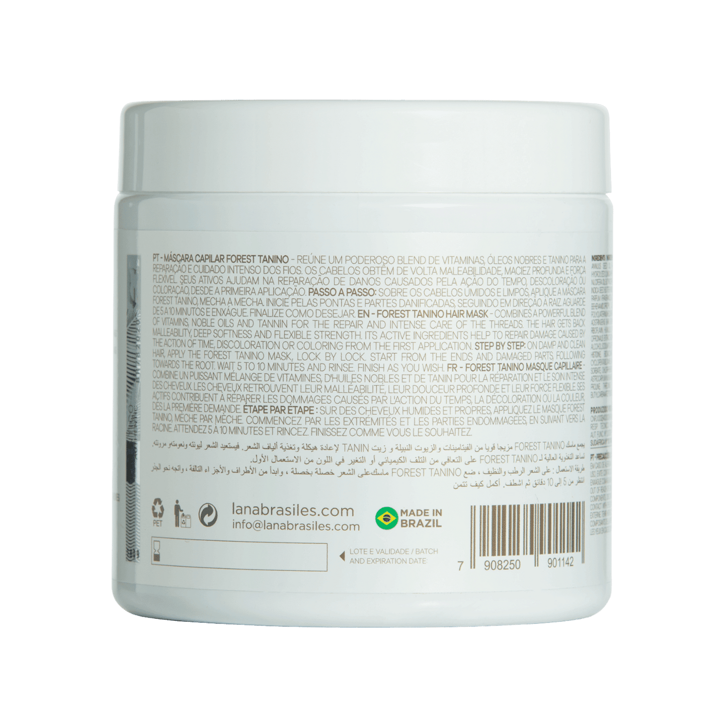 Máscara Forest Tanino De Reparação Imediata – 500g - lanabrasiles.com.br