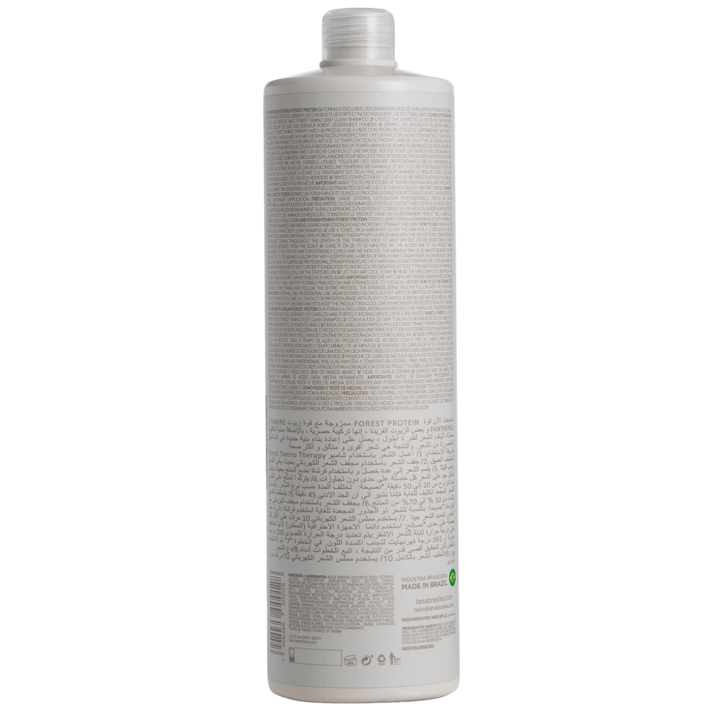 Tratamento Anti Frizz Forest Tanino Sem Formol - 1l - lanabrasiles.com.br