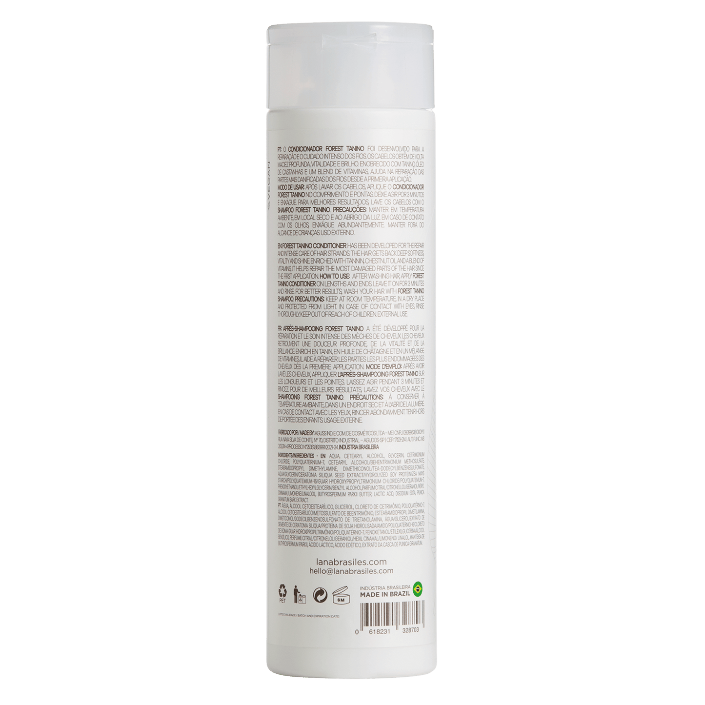 Condicionador Forest Tanino - 250ml - lanabrasiles.com.br